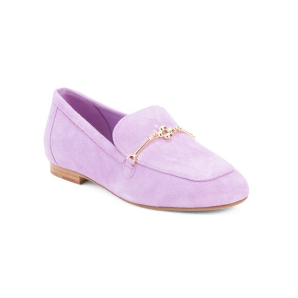 LARROUDE Lilac Made In Brazil Suede Katherine Loafers - Picture 1 of 2